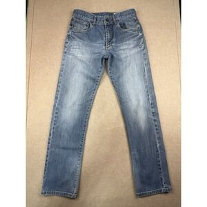 Rusty‎ Jeans Men's 31 Blue Gray Straighty 180 Mid Rise Medium Wash Denim